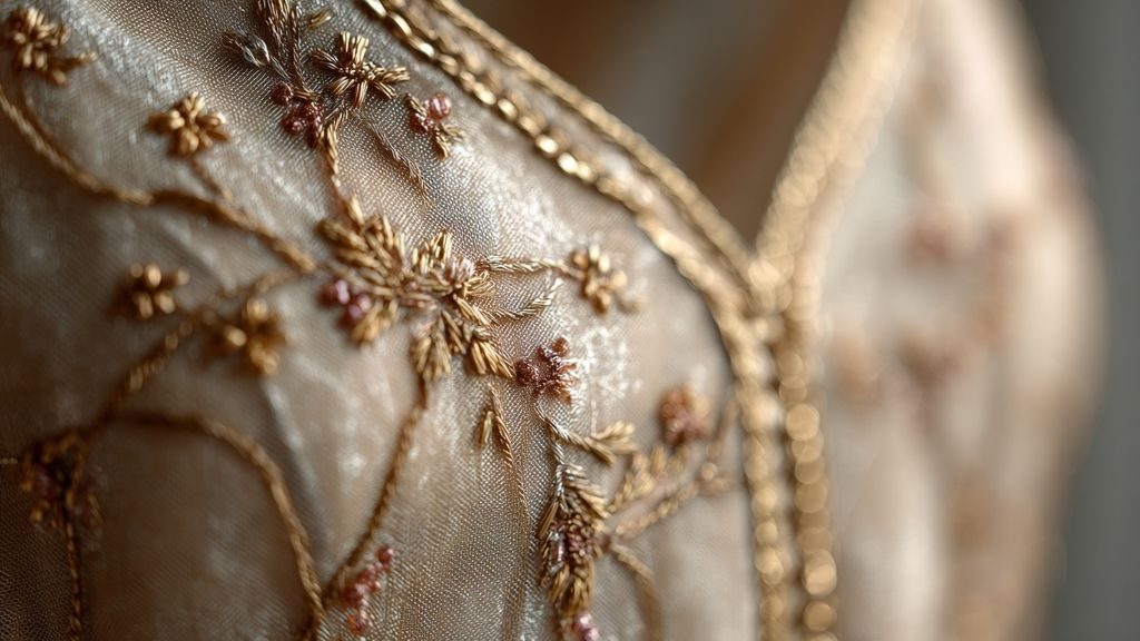 Quels tissus et finitions pour une robe champagne mariage chic et raffinée ?